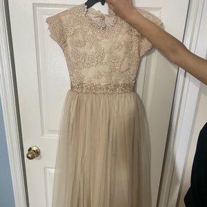 Gold Formal Dress for Girls